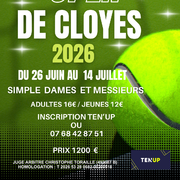 Compétition de Tennis - Open de Cloyes 2026