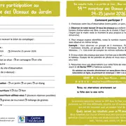 Comptage nationnal des oiseaux de jardins