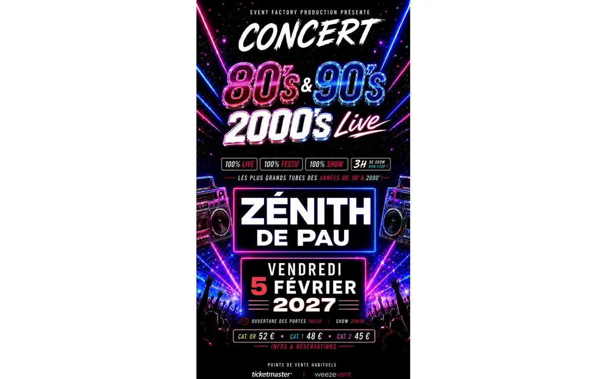 CONCERT 80'S & 90's 2000's LIVE