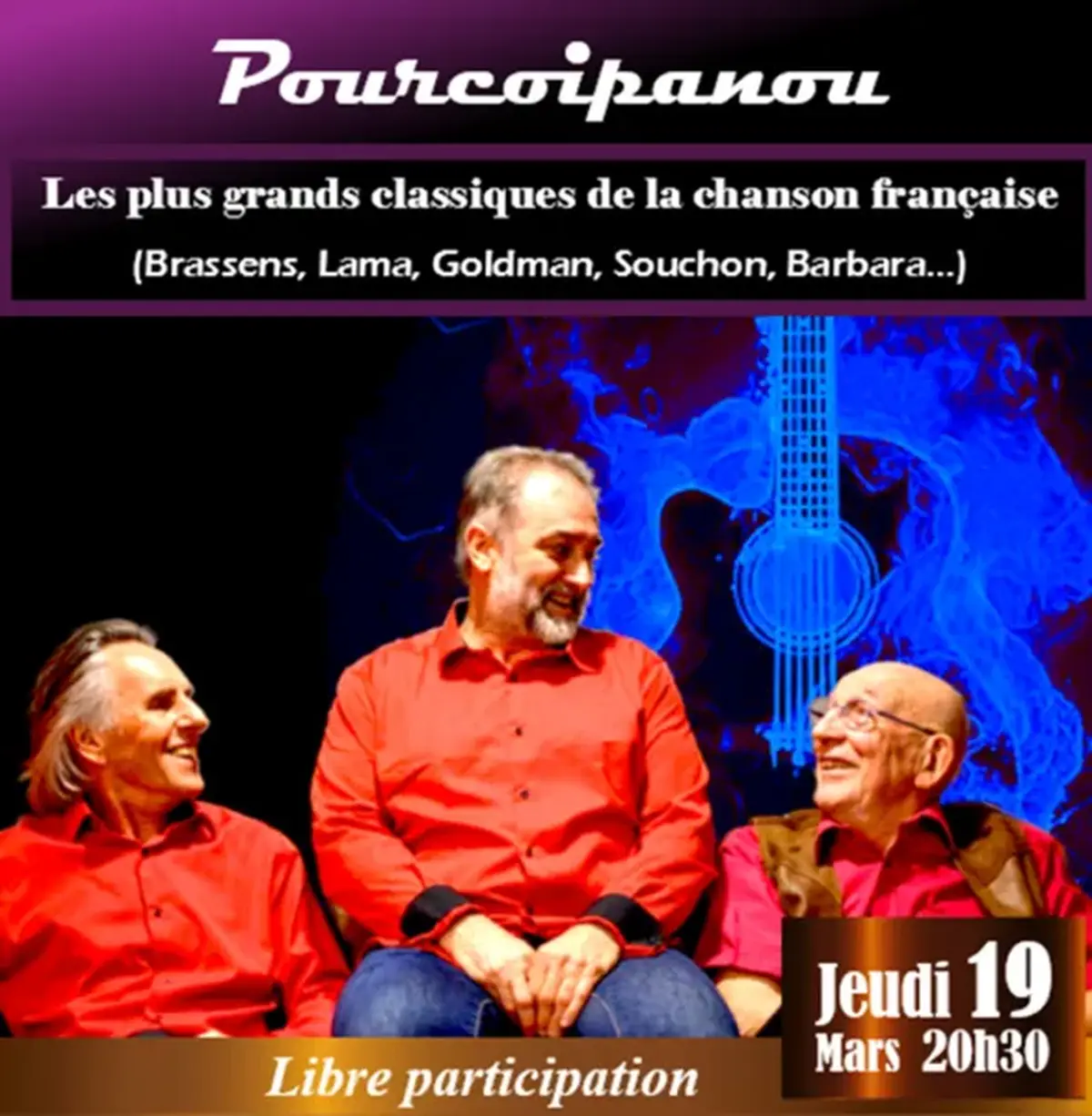 Concert à Capdenac-Gare, Pourquoipanou : classiques de la chanson française