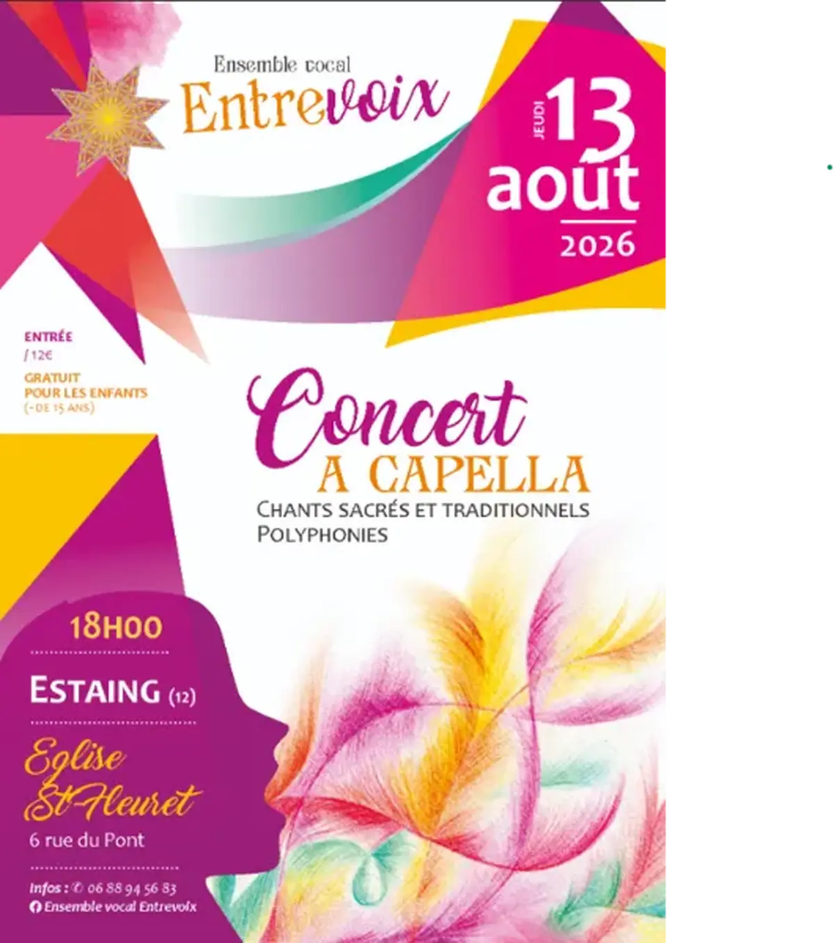 Concert A Capella  - Entrevoix à l'Eglise St Fleuret