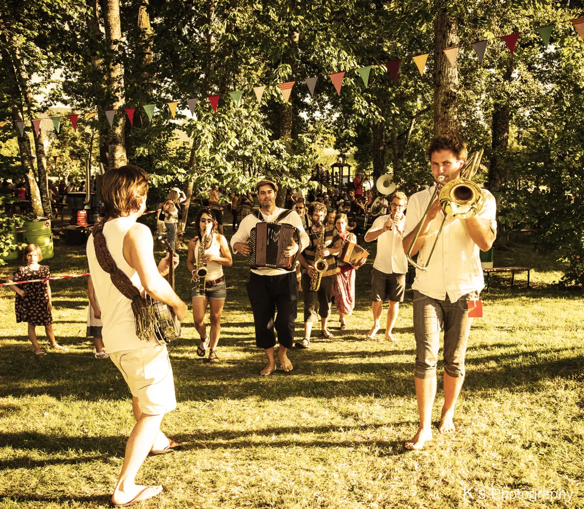 Concert à Figeac :  grand orchestre cyclo-itinérant des Oiseaux de trottoir!
