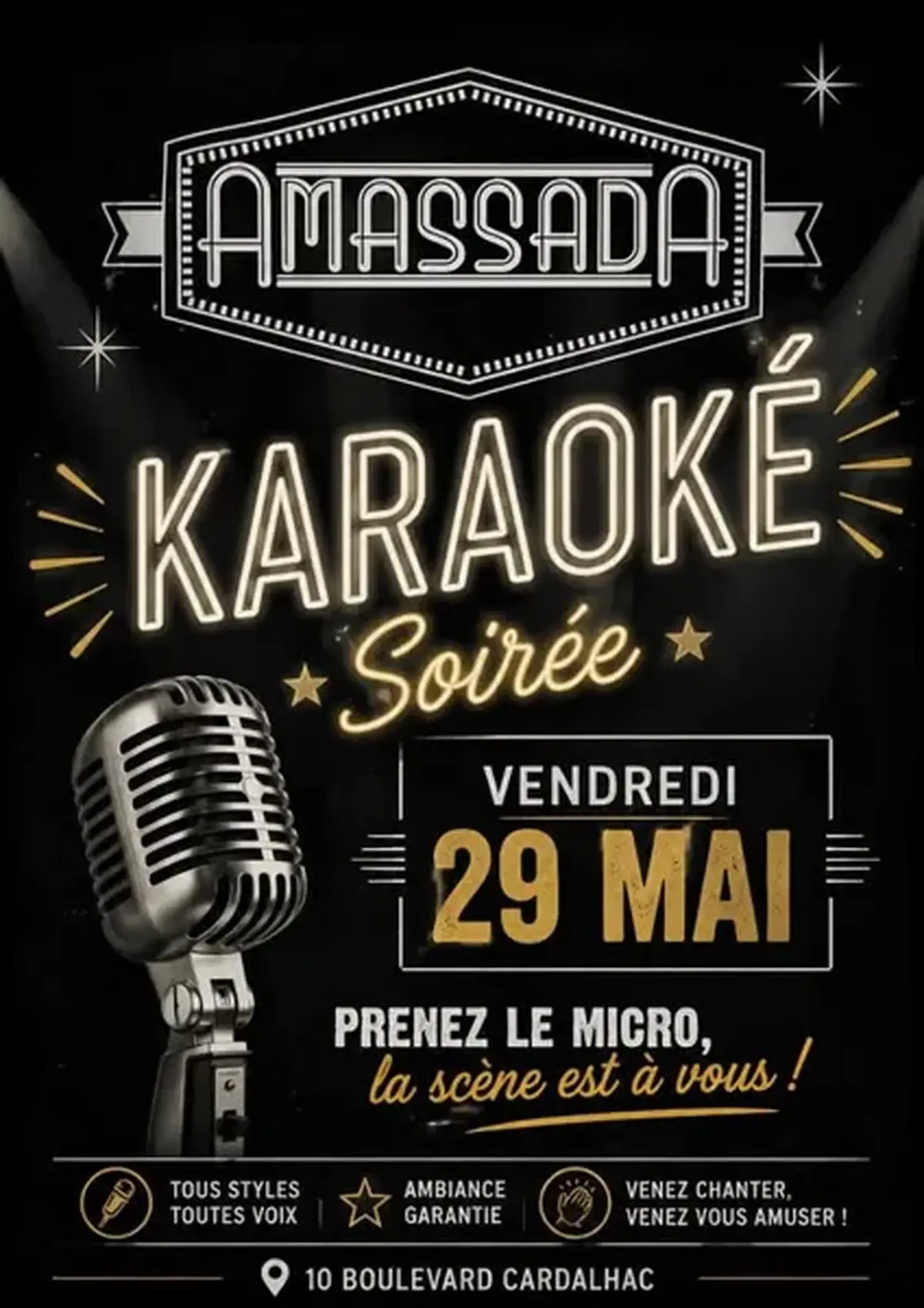 Concert à l'Amassada : soirée karaoké !