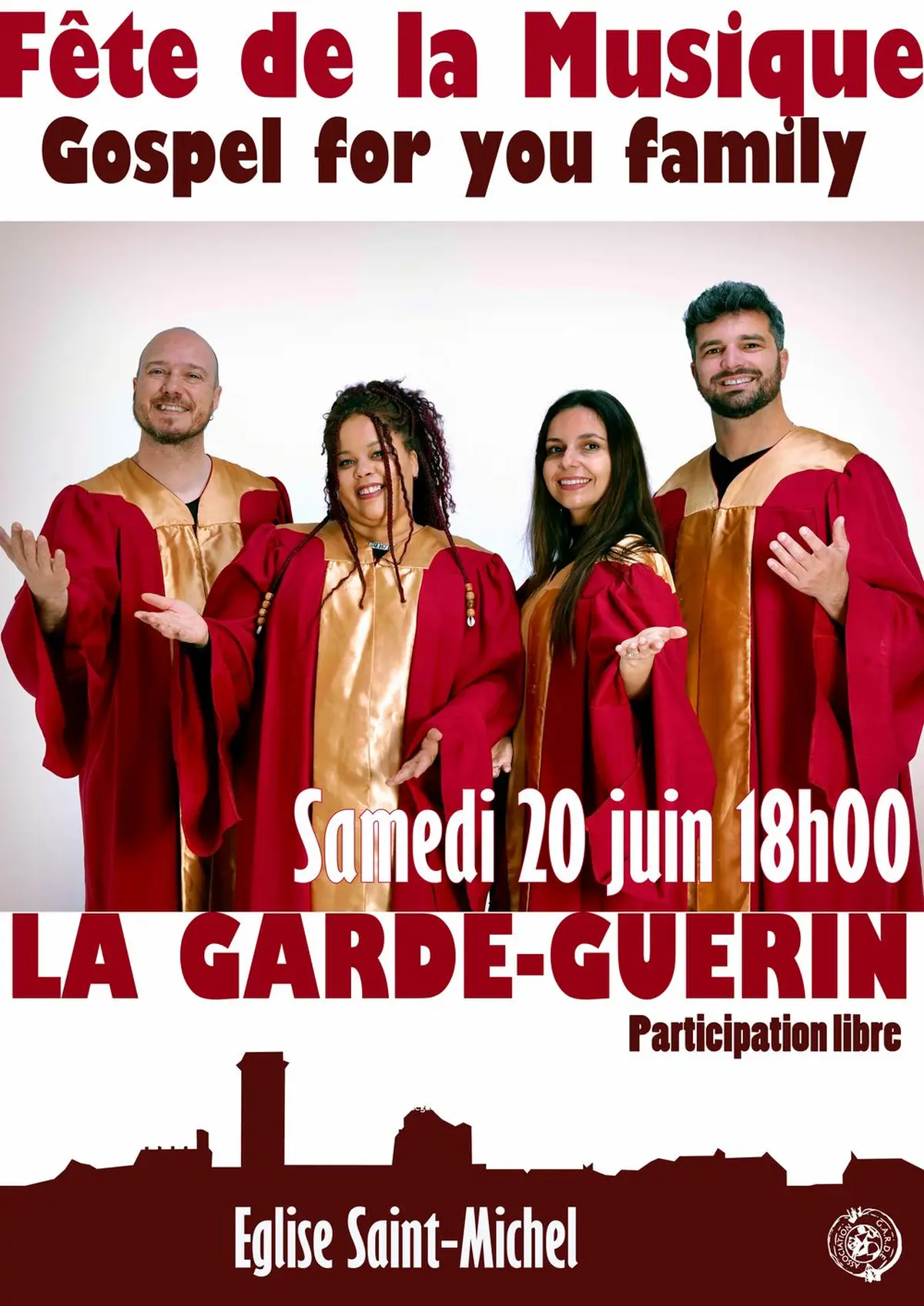 Concert à L'église Gospel For You Family