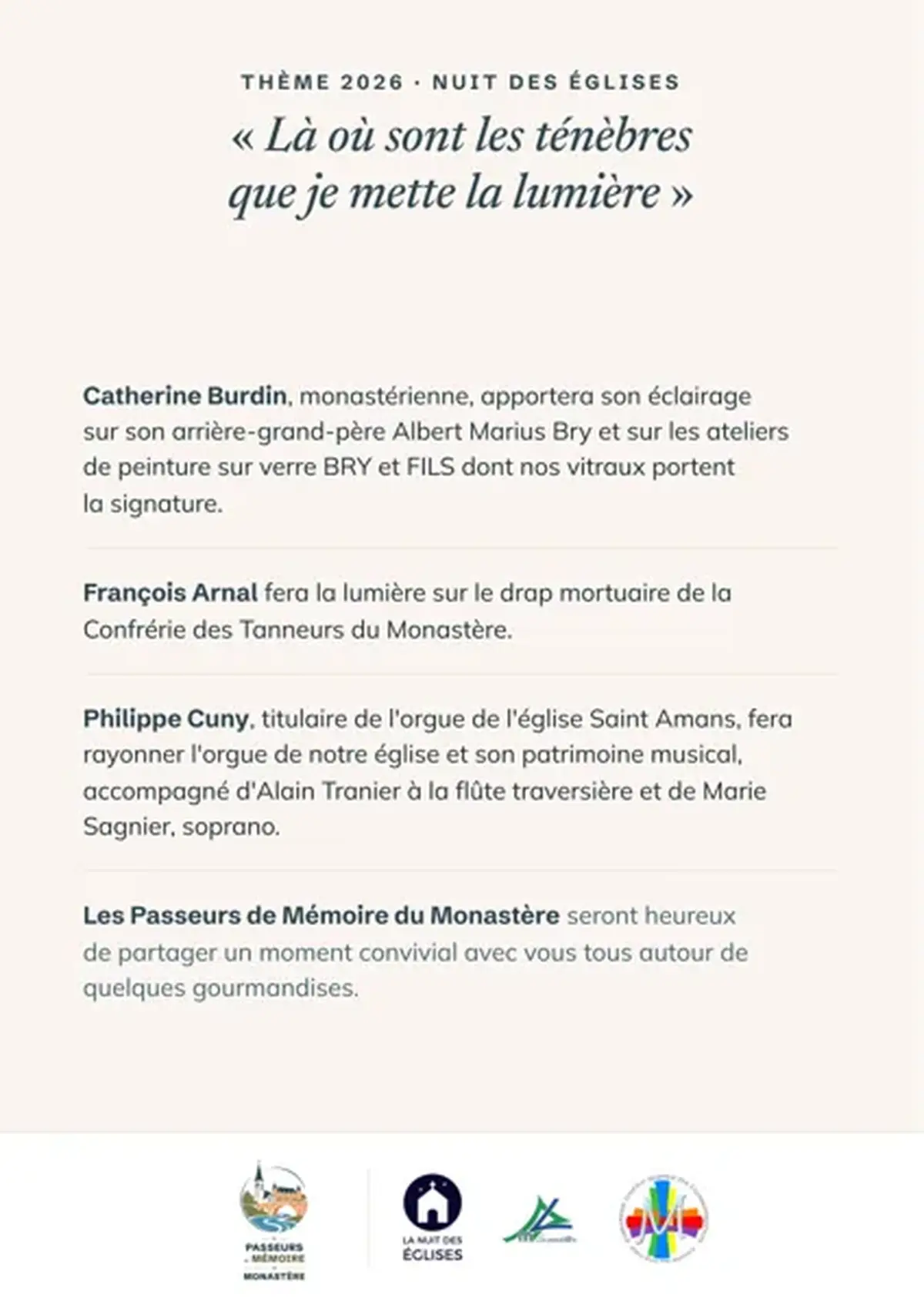 Concert à l'occasion de La Nuit des Eglises