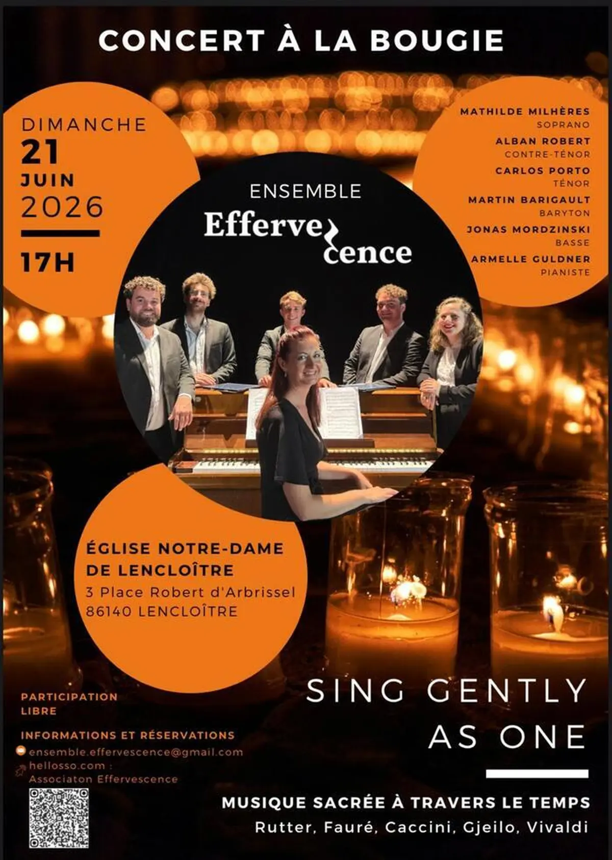 Concert à la bougie - Ensemble Effervescence