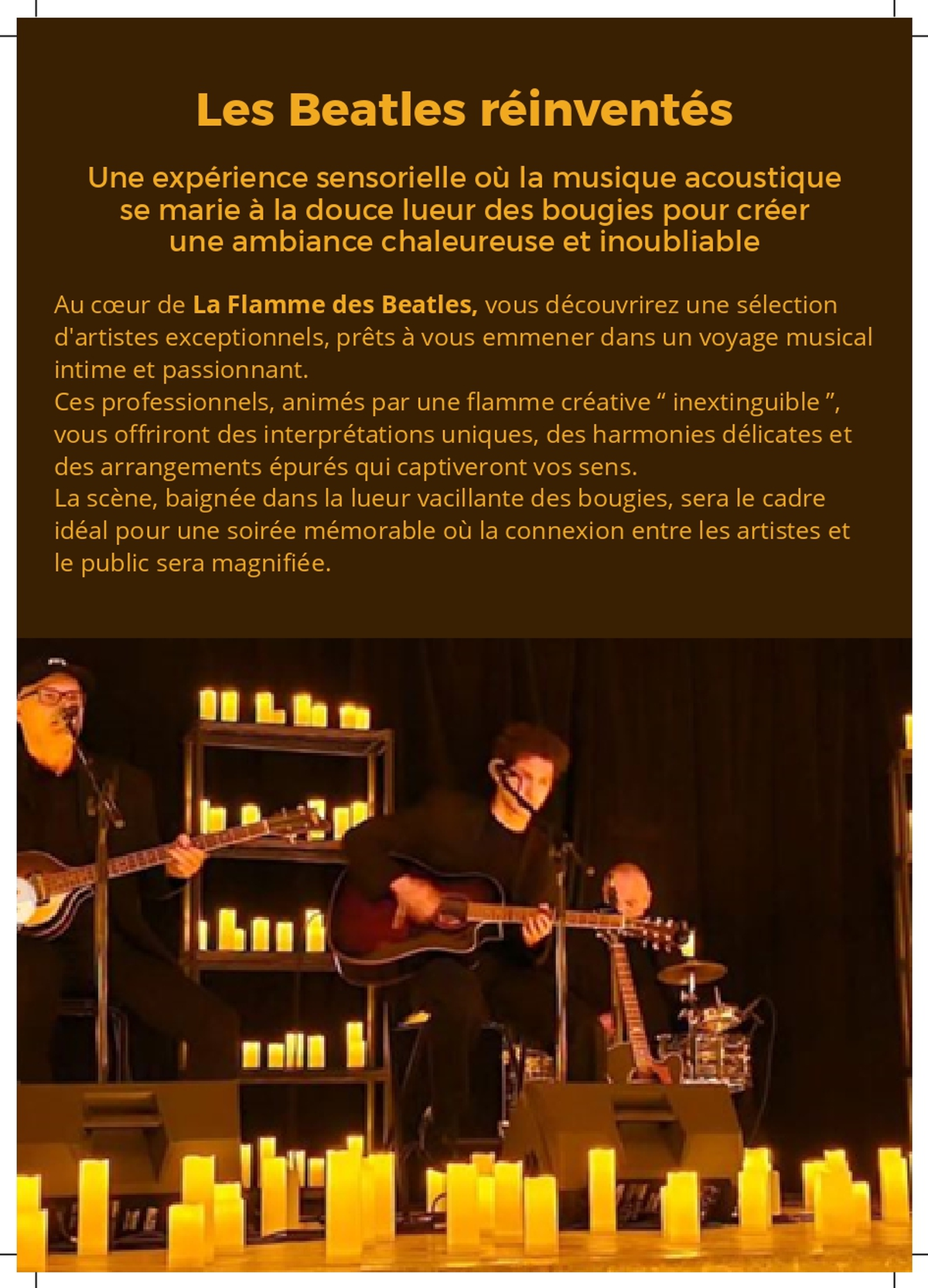 Concert à la Bougie : La Flamme des Beatles