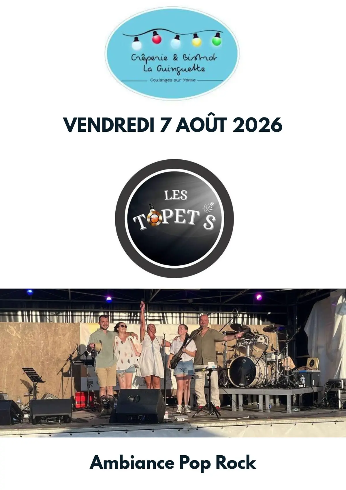 Concert à la Guinguette : Les Topet's