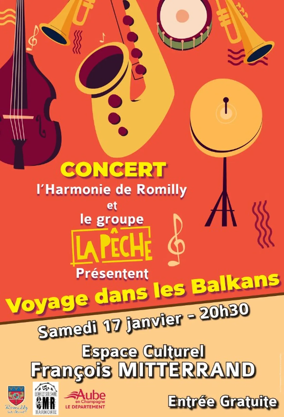 Concert à Romilly-sur-Seine - Voyage dans les Balkans
