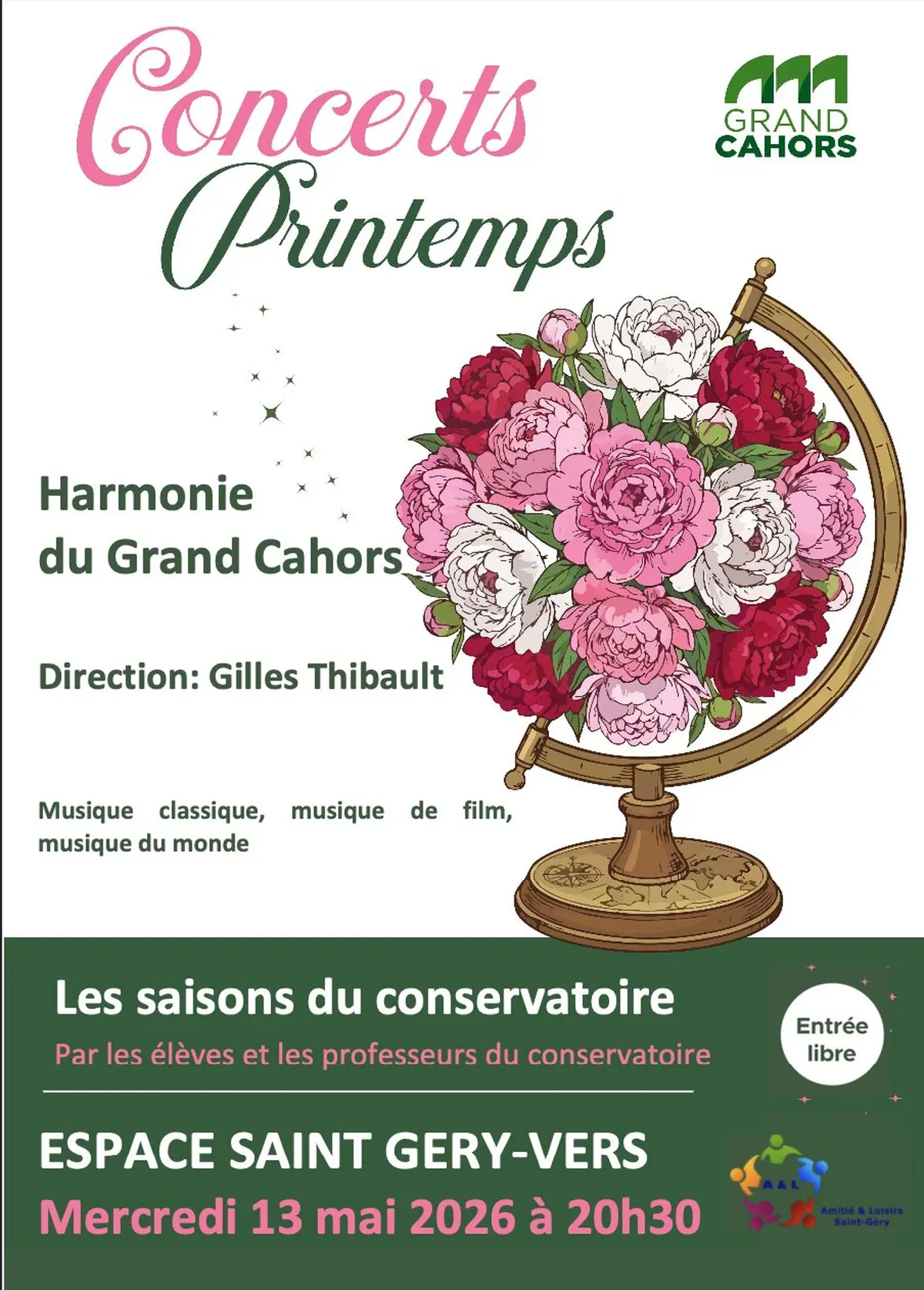 Concert à Saint-Géry : Harmonie du Grand Cahors