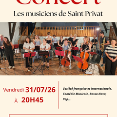 Concert à Saint-Paul-de-Loubressac: Les musiciens de Saint-Privat
