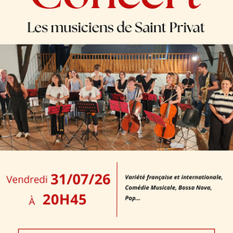 Concert à Saint-Paul-de-Loubressac: Les musiciens de Saint-Privat