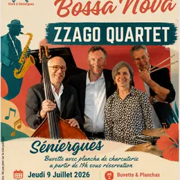 Concert à Séniergues : Concert de Jazz, Bossa Nova et chansons françaises avec le groupe Zzago