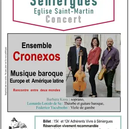 Concert à Séniergues : Concert de musique baroque donné par l’ensemble Cronexos