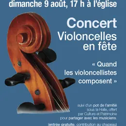 Concert  à Thémines : « violoncelles en fête - quand les violoncellistes composent »