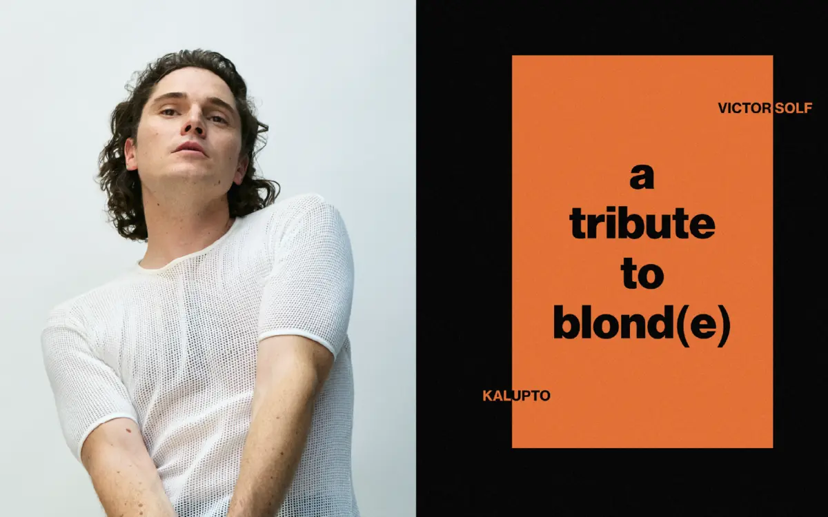 A tribute to Blond(e) Frank Ocean par Victor Solf, avec KALUPTO