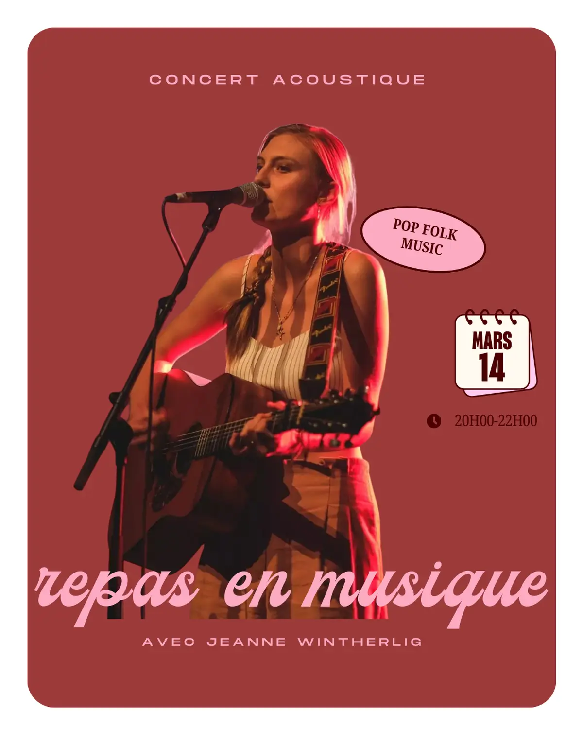 Concert Acoustique Pop-Folk Jeanne Wintherlig