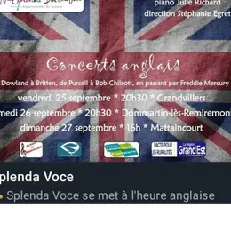 Concert anglais de la chorale Splenda Voce