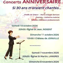 Concert anniversaire Vocalys : si 30 ans m'étaient chantés