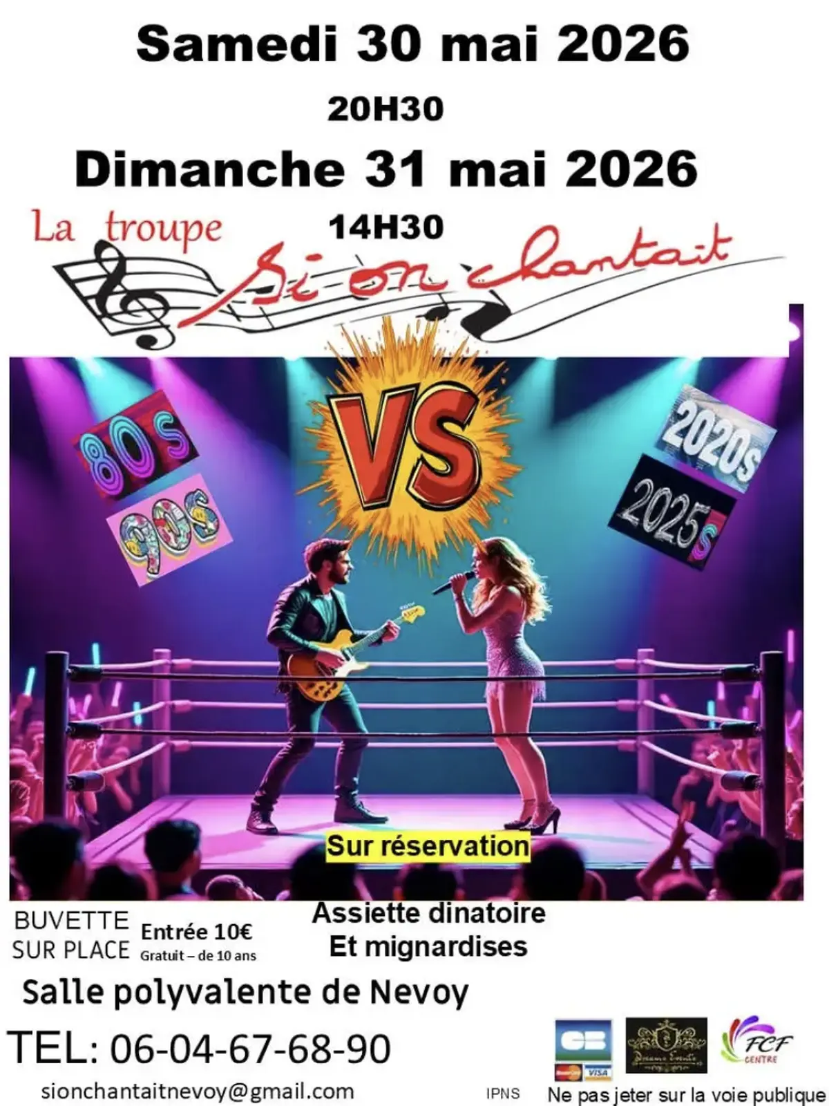 Concert Annuel : Année 80-90 contre les années 2020-2025