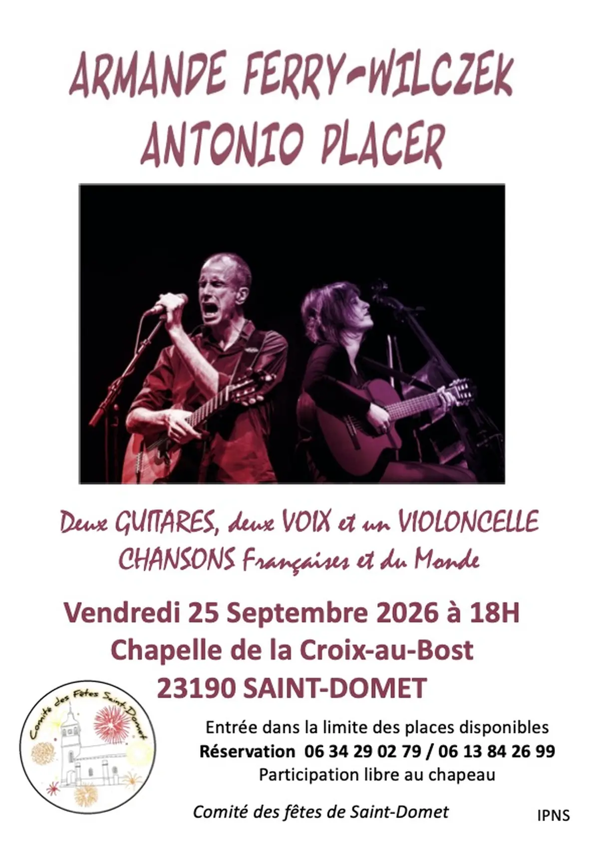 Concert : Armande Ferry-Wilczek et Antonio Placer