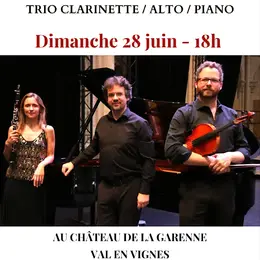 Concert au Château de la Garenne  Trio Clarinette-Alto-Piano
