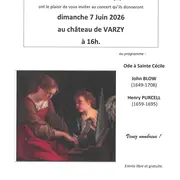 Concert au château de Varzy : Ode à Sainte Cécile