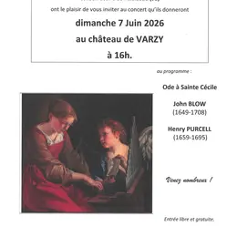 Concert au château de Varzy : Ode à Sainte Cécile