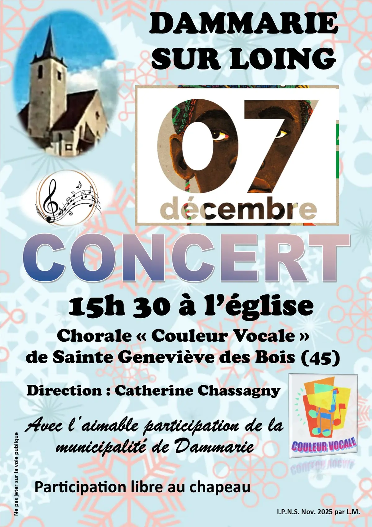 Concert avec la chorale Couleur vocale