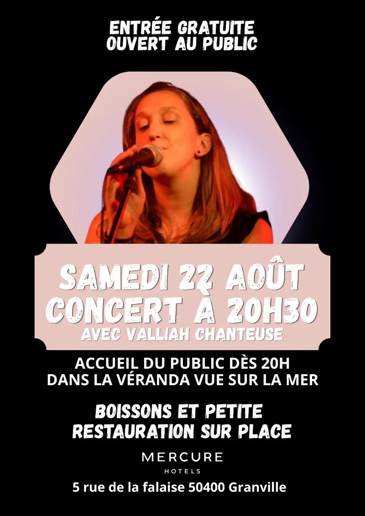 Concert avec Valliah Chanteuse