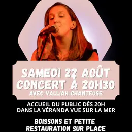 Concert avec Valliah Chanteuse