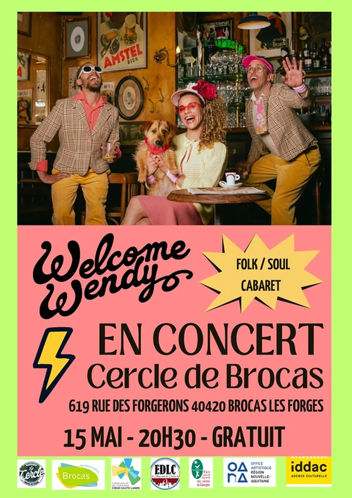 Concert avec WELCOME WENDY