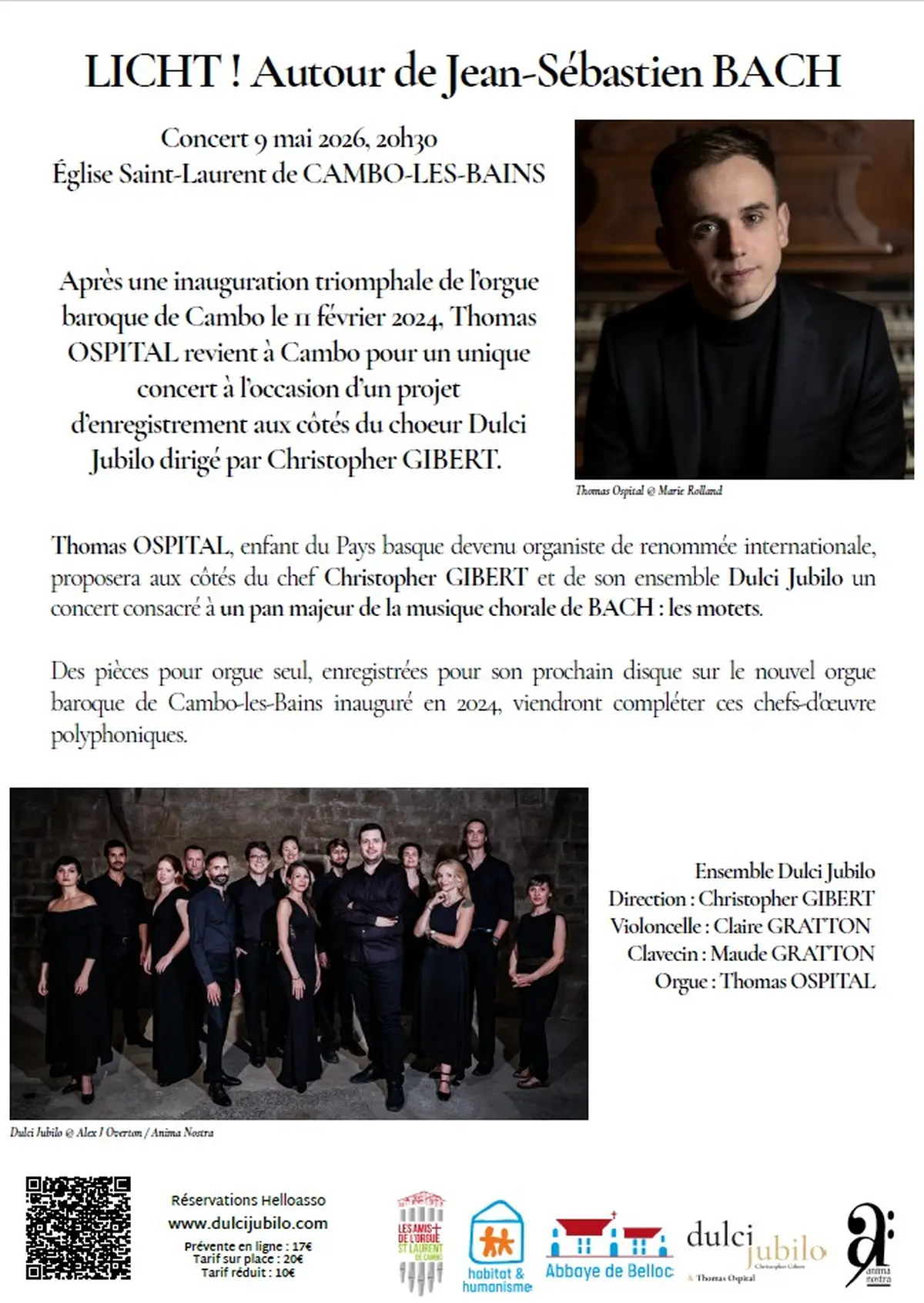 Concert Bach : Thomas Ospital