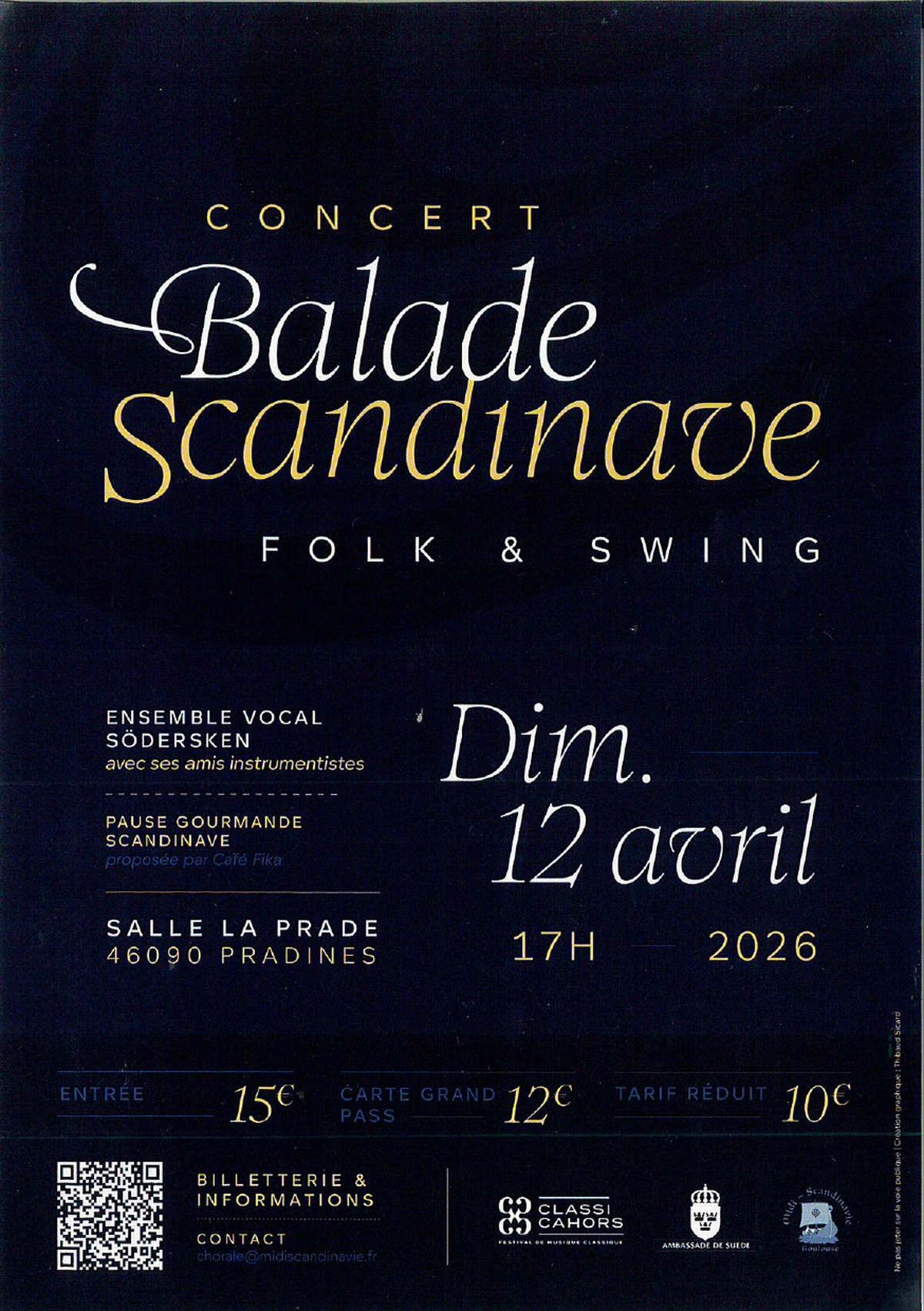 Concert balade Scandinave à la Prade