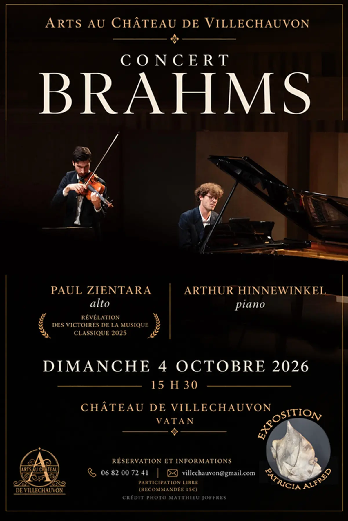 Concert Brahms au Château de Villechauvon