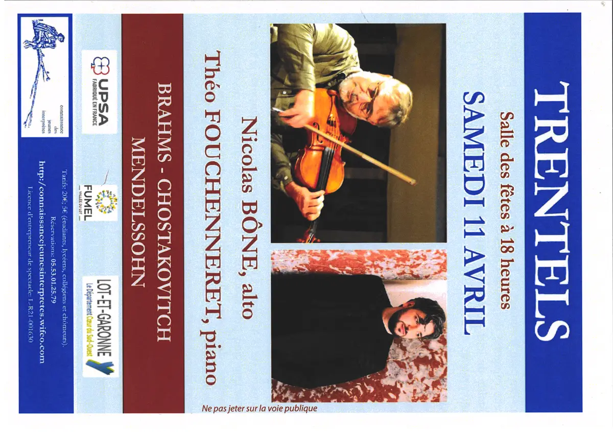 Concert : Brahms - Chostakovitch et Mendelssohn