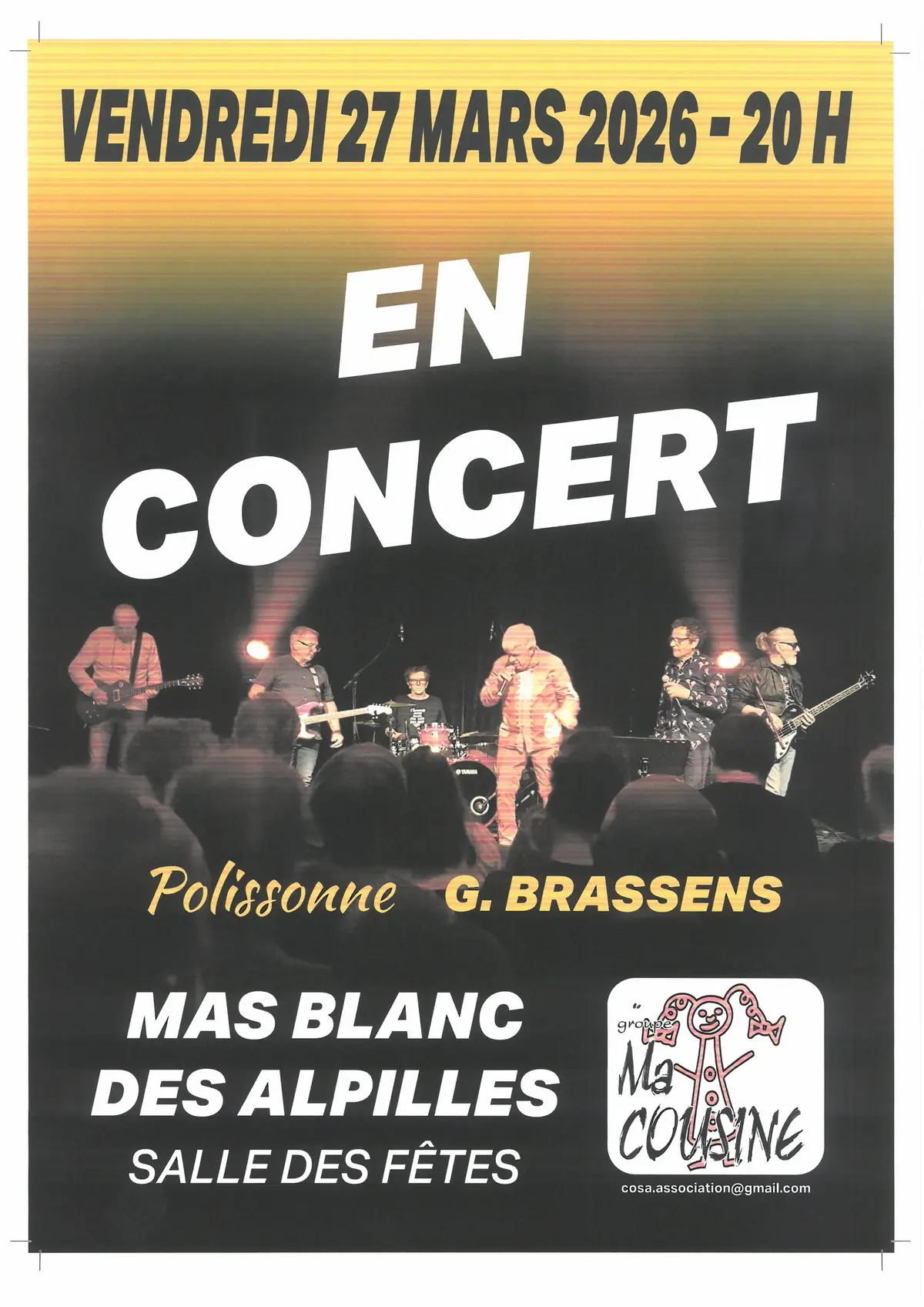 Concert - Brassens - Groupe Ma Cousine