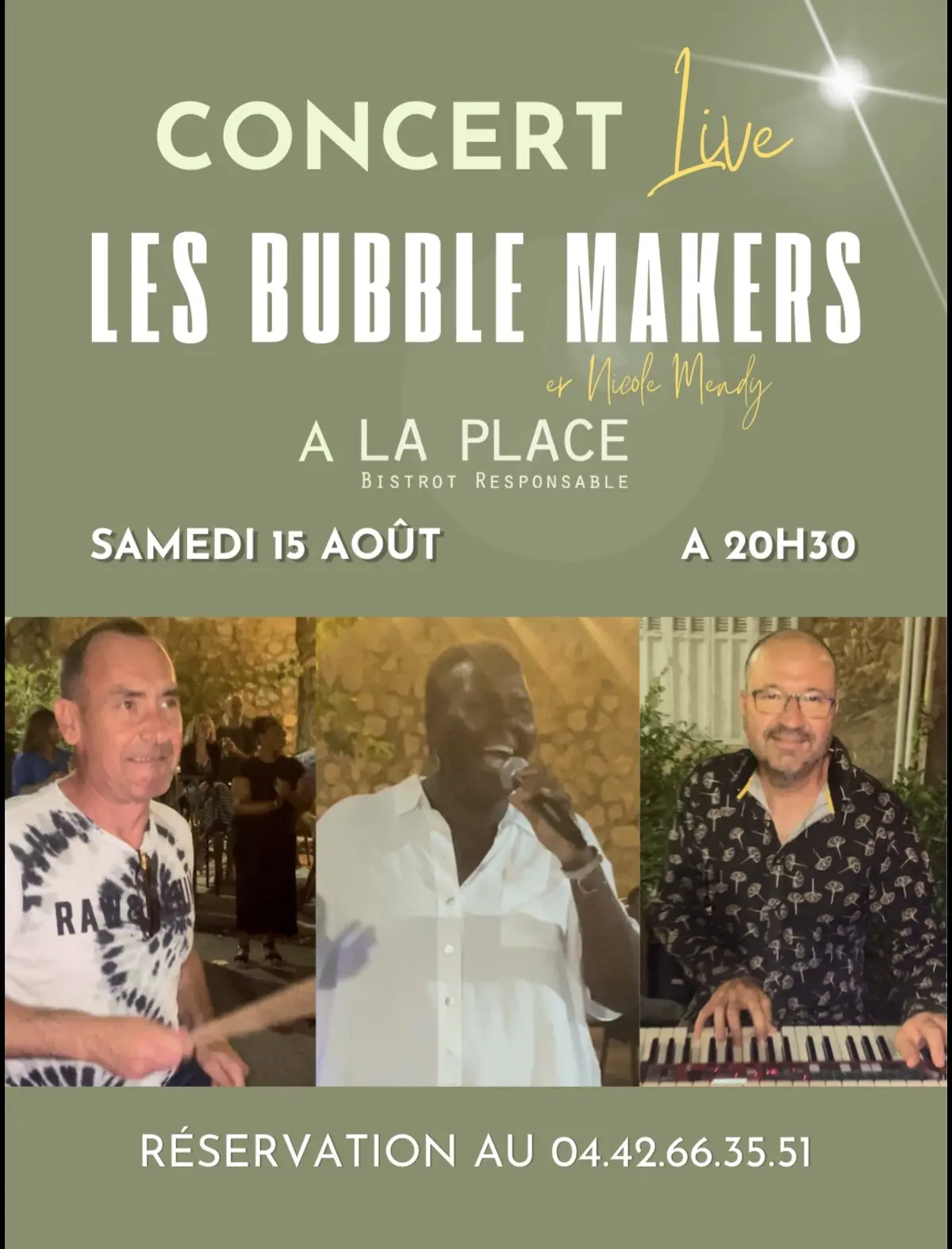 Concert Bubbles Makers à La Place