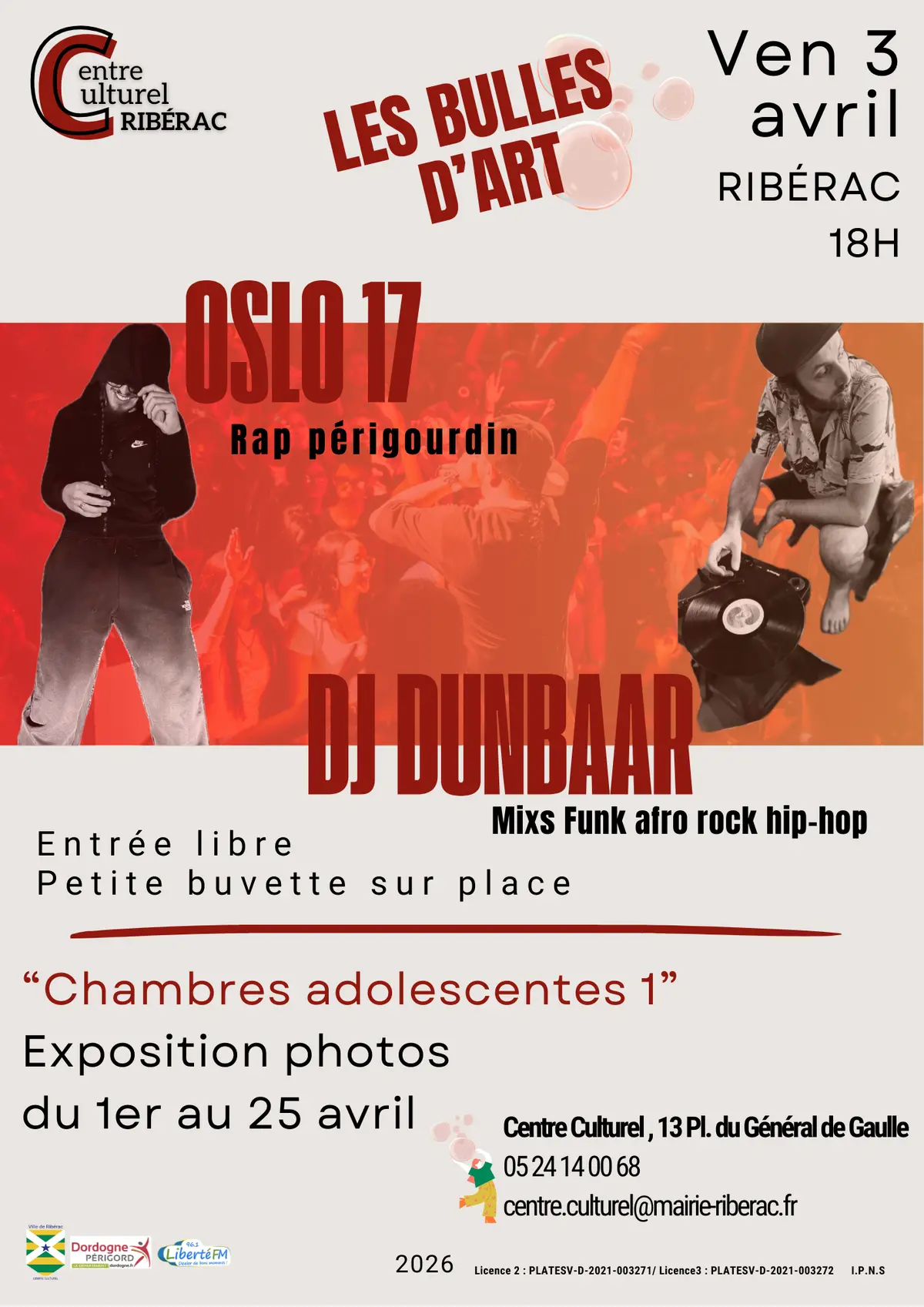 Concert Bulle d'art (rap, hip-hop, afro, rock)