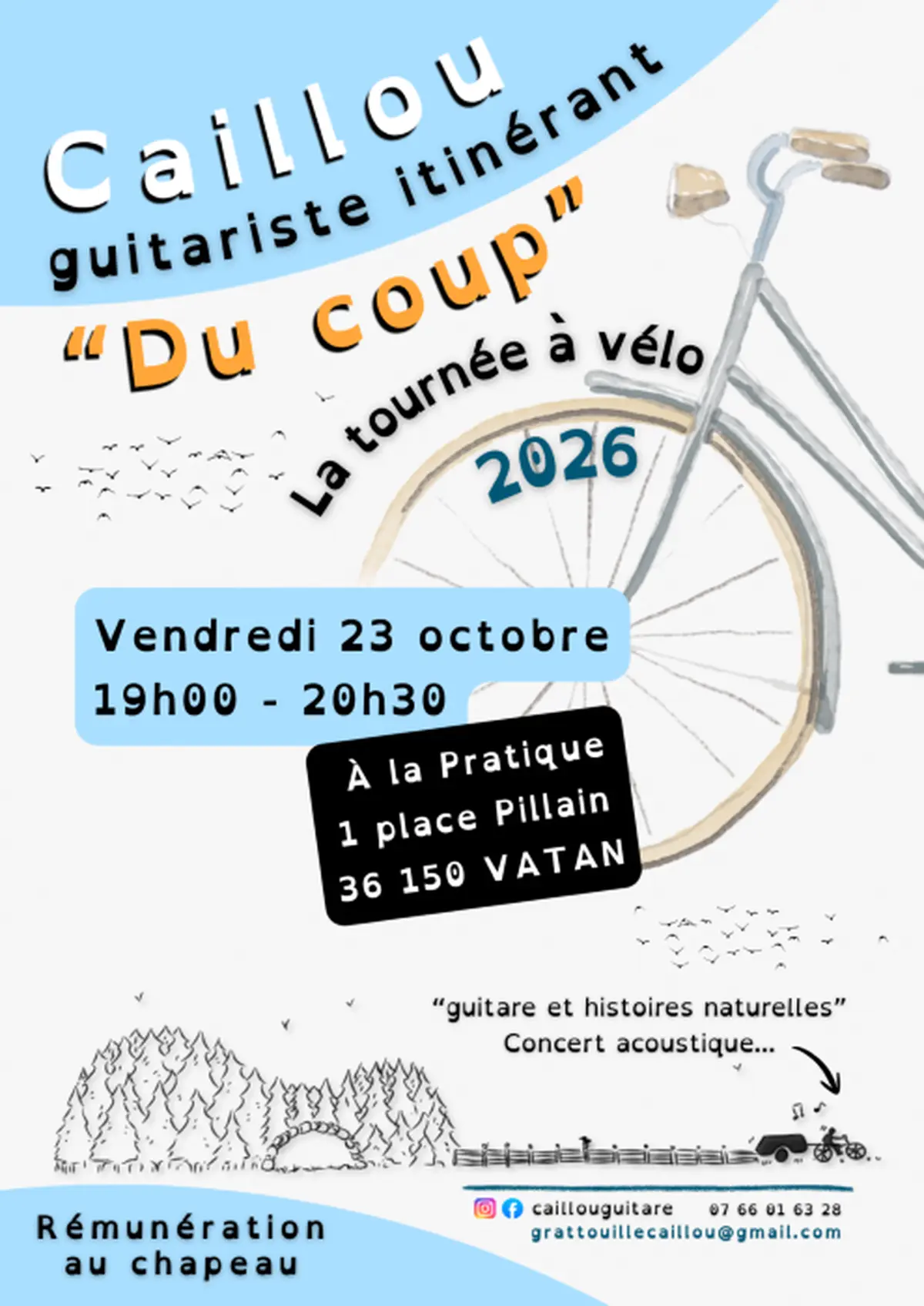 Concert Caillou - guitariste itinérant