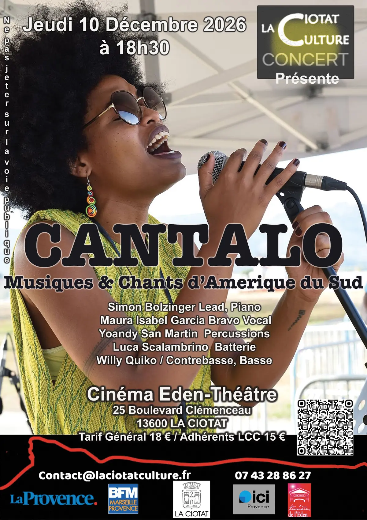 Concert Cantalo - Musiques & Chants d'Amérique du Sud