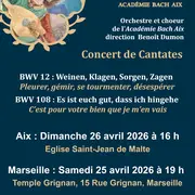 Concert Cantates Académie Bach Aix