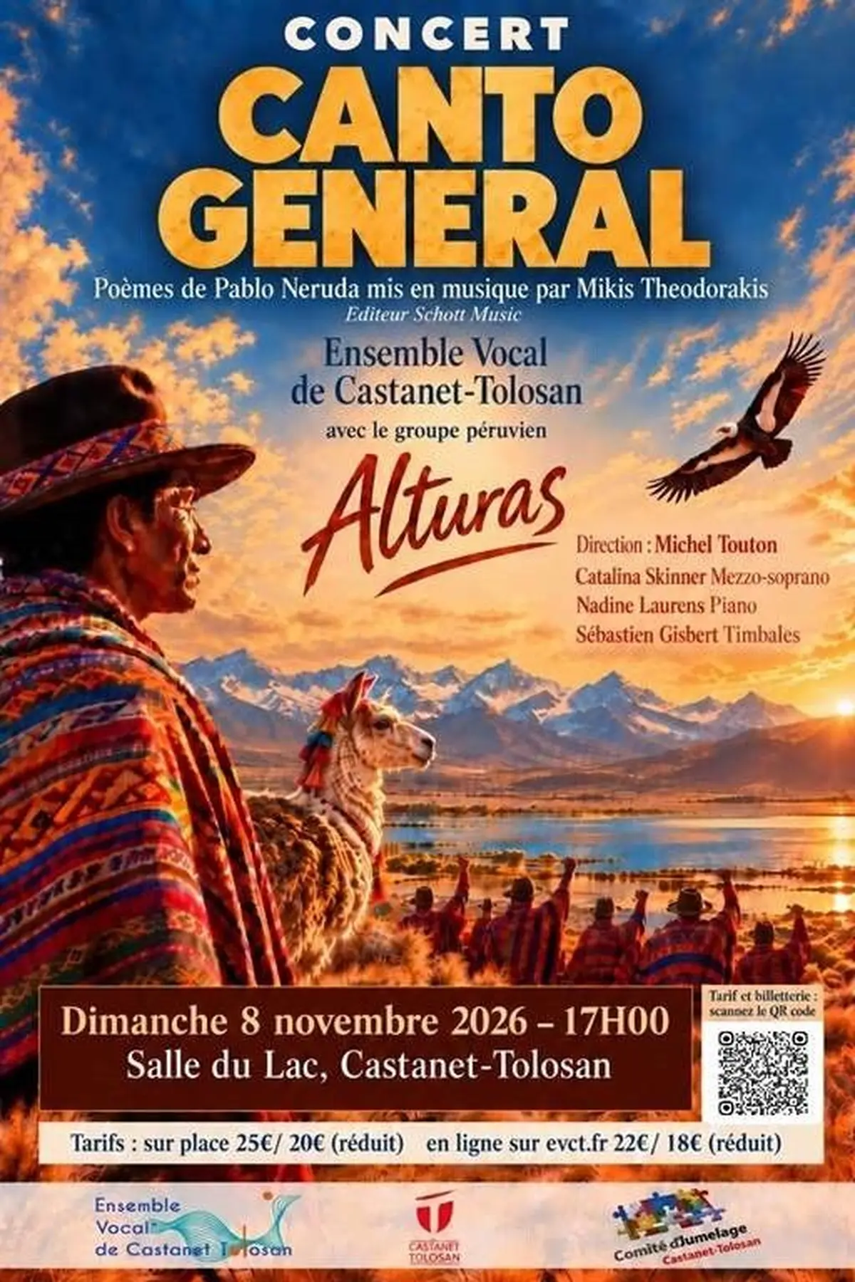 Concert Canto General: Ensemble Vocal De Castanet-Tolosan Et Groupe Alturas
