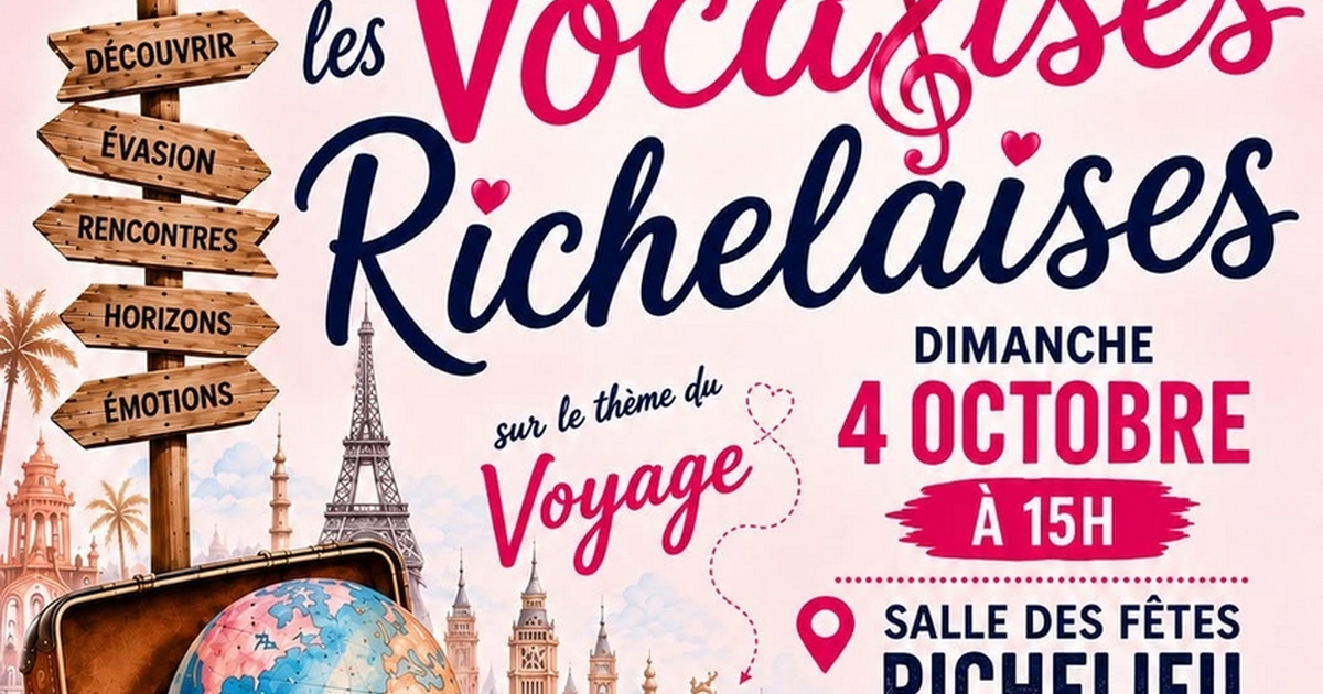 Concert caritatif des Vocalises Richelaises - "Le Voyage"