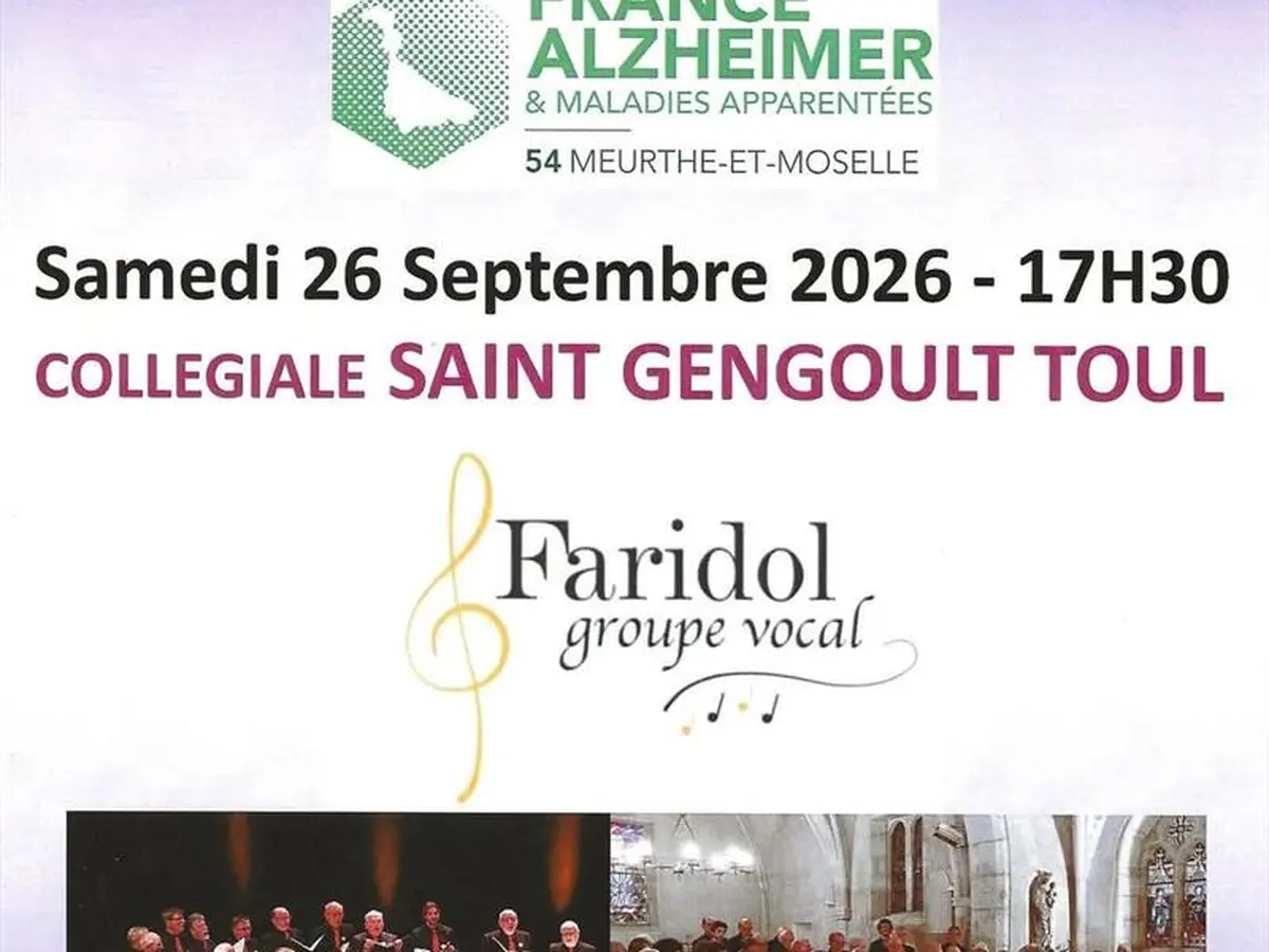 Concert caritatif - Groupe vocal Faridol - Collégiale Saint-Gengoult