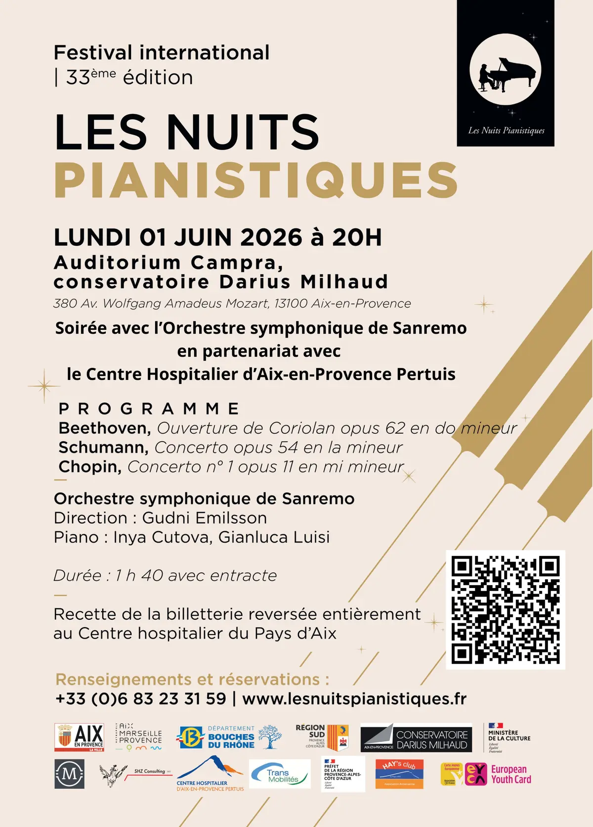 Concert caritatif : Le piano en majesté