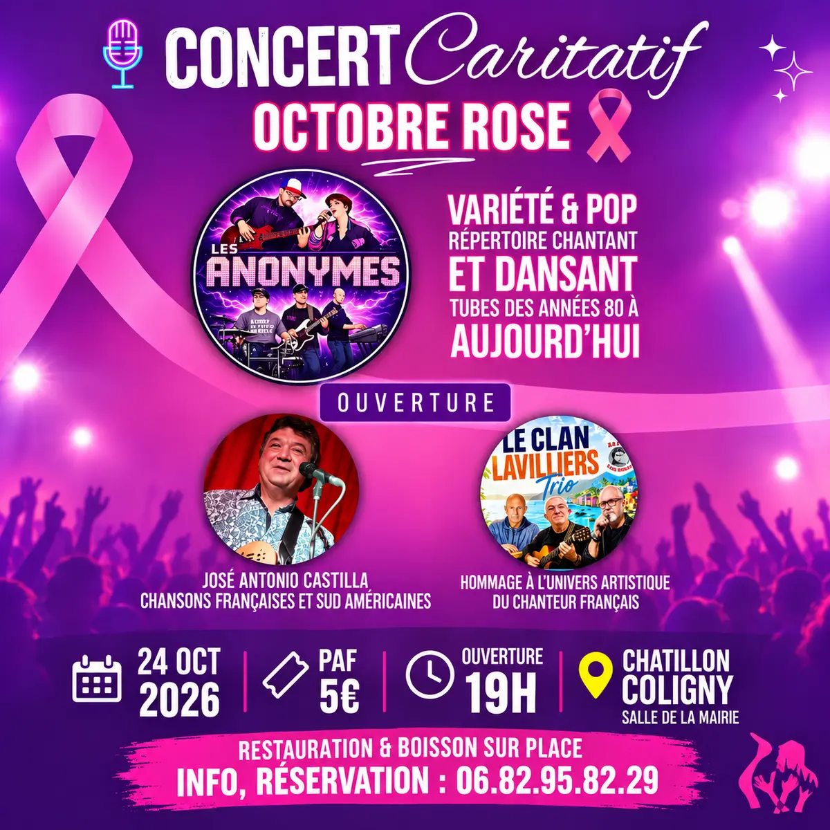 Concert caritatif octobre rose