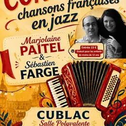 Concert : Chanson francaise en jazz, par Majolaine Paitel et Sébastien Farge