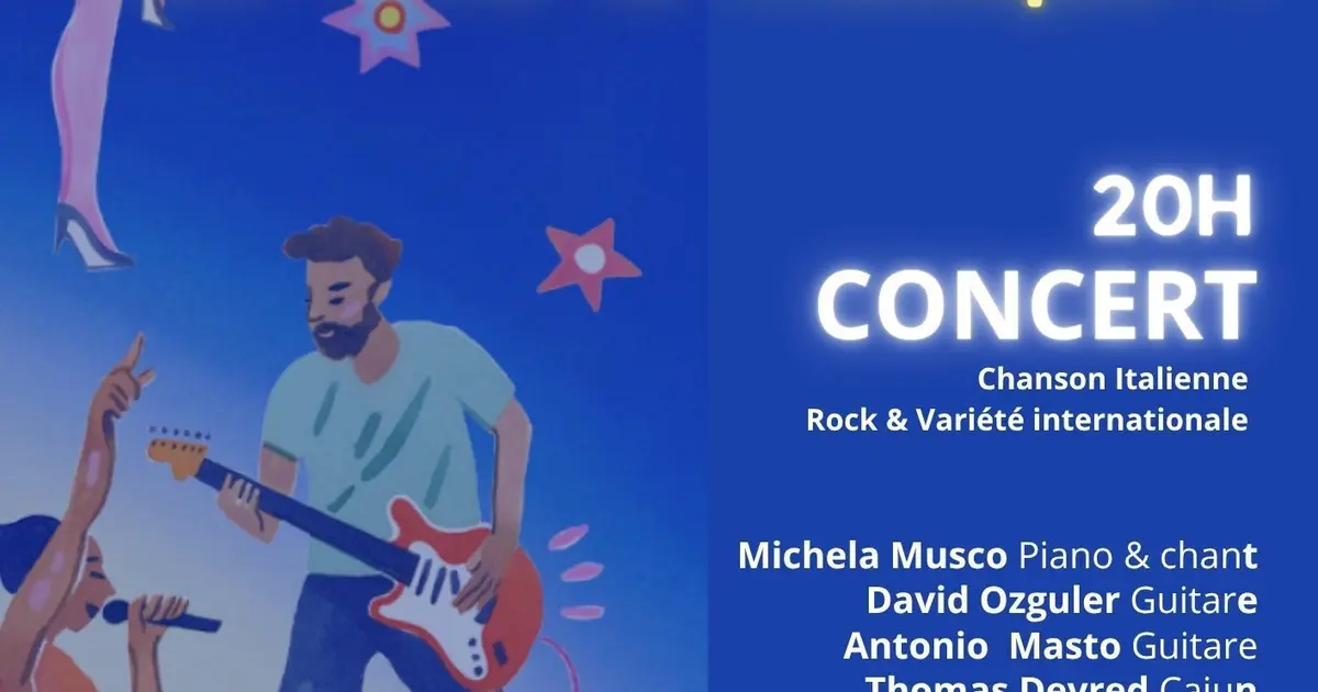 Concert chanson italienne, variété internationale et rock