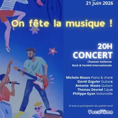 Concert chanson italienne, variété internationale et rock